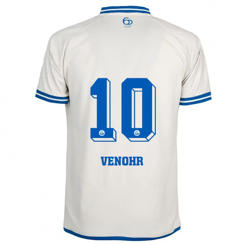 Danxen Herren Matheo Venohr #10 Weiß Blau Auswärtstrikot Trikot 2025/26 T-Shirt Schweiz