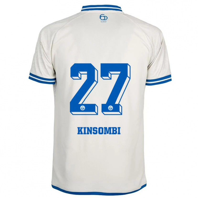Danxen Herren Christian Kinsombi #27 Weiß Blau Auswärtstrikot Trikot 2025/26 T-Shirt Schweiz