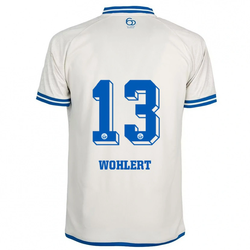 Danxen Herren Finlay Wohlert #13 Weiß Blau Auswärtstrikot Trikot 2025/26 T-Shirt Schweiz