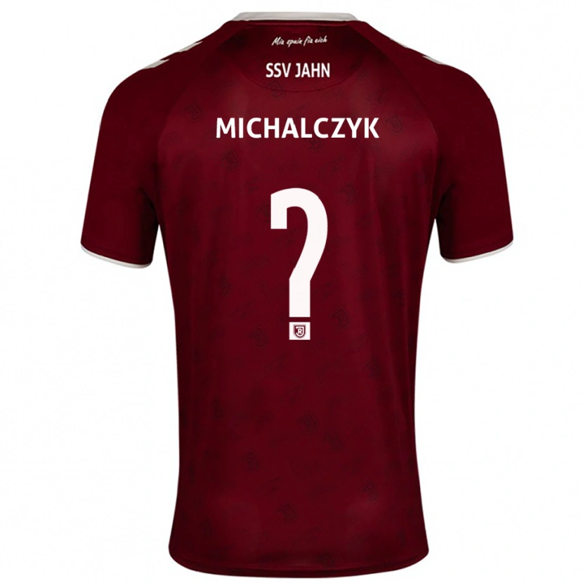 Danxen Herren Fabian Michalczyk #0 Burgunder Weiß Auswärtstrikot Trikot 2025/26 T-Shirt Schweiz
