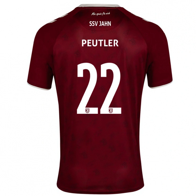 Danxen Herren Julio Peutler #22 Burgunder Weiß Auswärtstrikot Trikot 2025/26 T-Shirt Schweiz