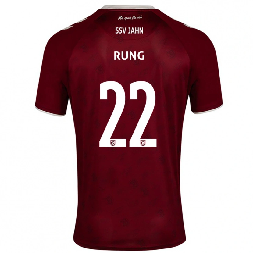 Danxen Herren Julian Rung #22 Burgunder Weiß Auswärtstrikot Trikot 2025/26 T-Shirt Schweiz