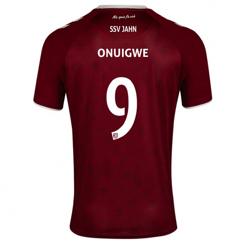 Danxen Herren Kelvin Onuigwe #9 Burgunder Weiß Auswärtstrikot Trikot 2025/26 T-Shirt Schweiz