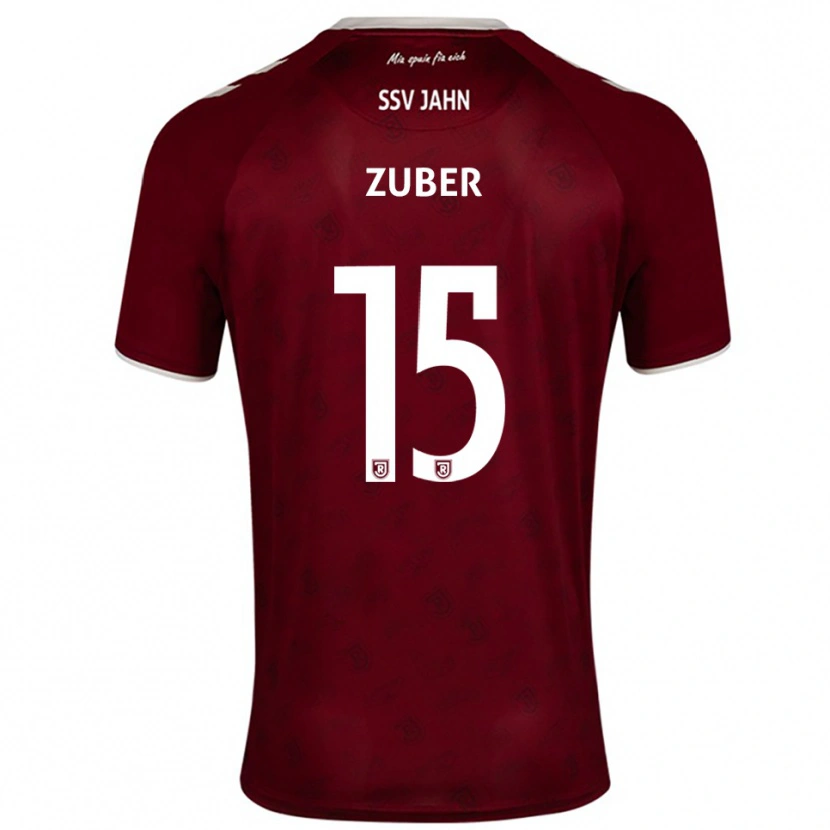 Danxen Herren Samuel Zuber #15 Burgunder Weiß Auswärtstrikot Trikot 2025/26 T-Shirt Schweiz