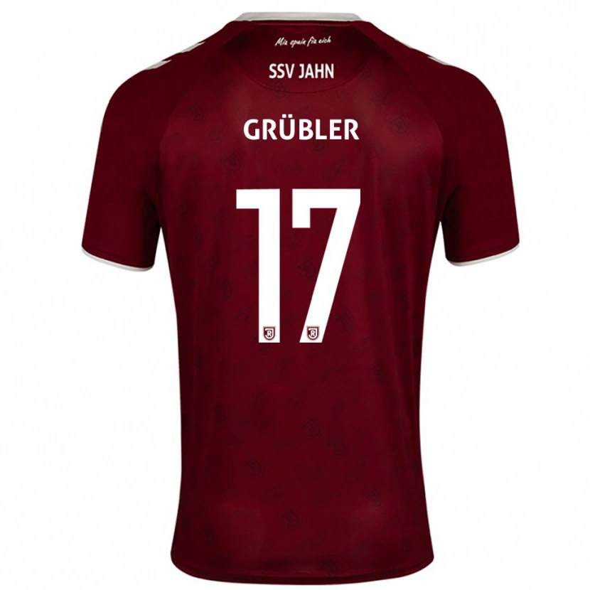 Danxen Herren David Grübler #17 Burgunder Weiß Auswärtstrikot Trikot 2025/26 T-Shirt Schweiz