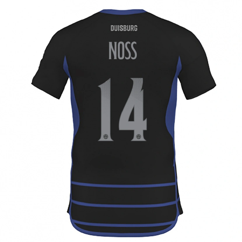 Danxen Herren Conor Noß #14 Schwarz Blau Auswärtstrikot Trikot 2025/26 T-Shirt Schweiz