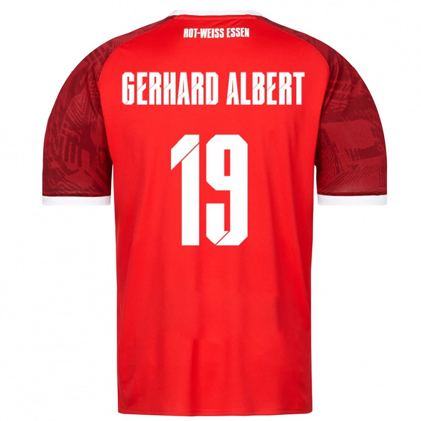 Danxen Herren Naufal Driss Gerhard Albert #19 Rot Burgunder Weiß Auswärtstrikot Trikot 2025/26 T-Shirt Schweiz