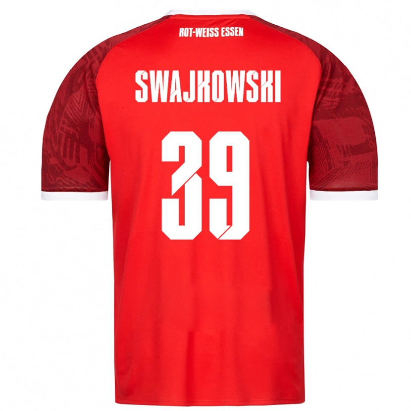 Danxen Herren Gianluca Swajkowski #39 Rot Burgunder Weiß Auswärtstrikot Trikot 2025/26 T-Shirt Schweiz
