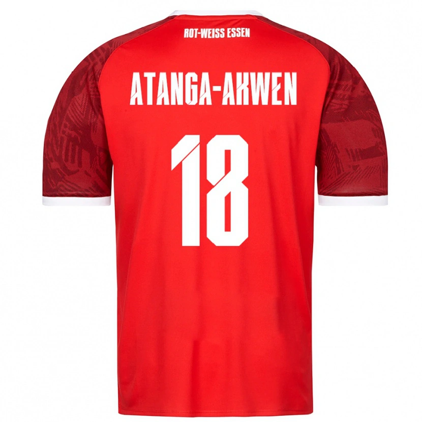 Danxen Herren Randy-Tamufor Atanga-Akwen #18 Rot Burgunder Weiß Auswärtstrikot Trikot 2025/26 T-Shirt Schweiz