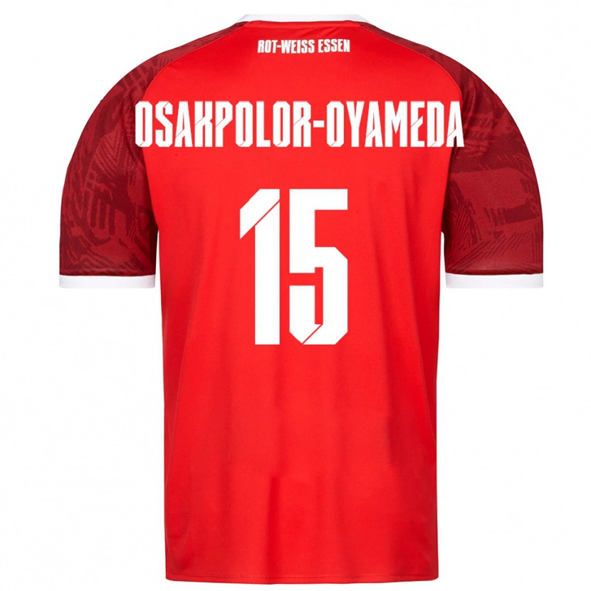 Danxen Herren Joel Osakpolor-Oyameda #15 Rot Burgunder Weiß Auswärtstrikot Trikot 2025/26 T-Shirt Schweiz