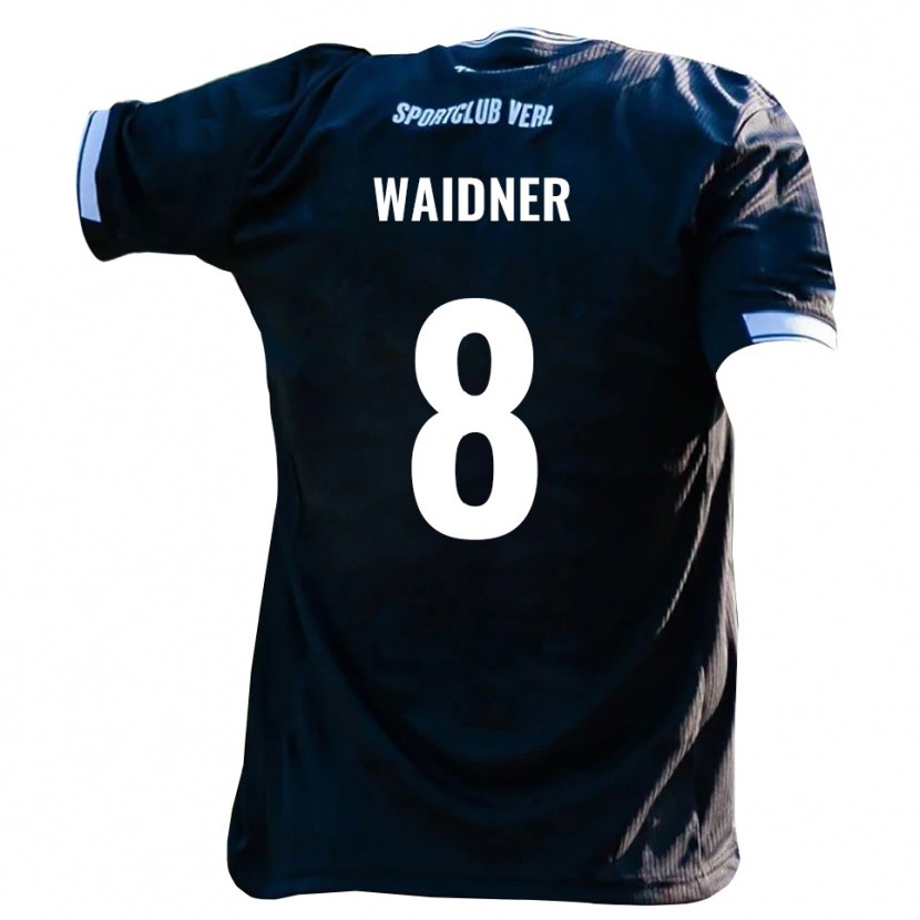 Danxen Herren Dennis Waidner #8 Schwarz Weiß Auswärtstrikot Trikot 2025/26 T-Shirt Schweiz