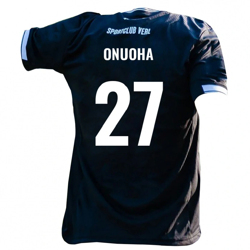 Danxen Herren Chilohem Onuoha #27 Schwarz Weiß Auswärtstrikot Trikot 2025/26 T-Shirt Schweiz