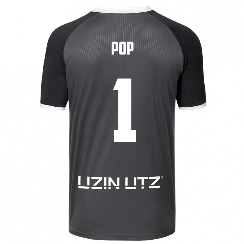 Danxen Herren Nico Pop #1 Grau Weiß Auswärtstrikot Trikot 2025/26 T-Shirt Schweiz