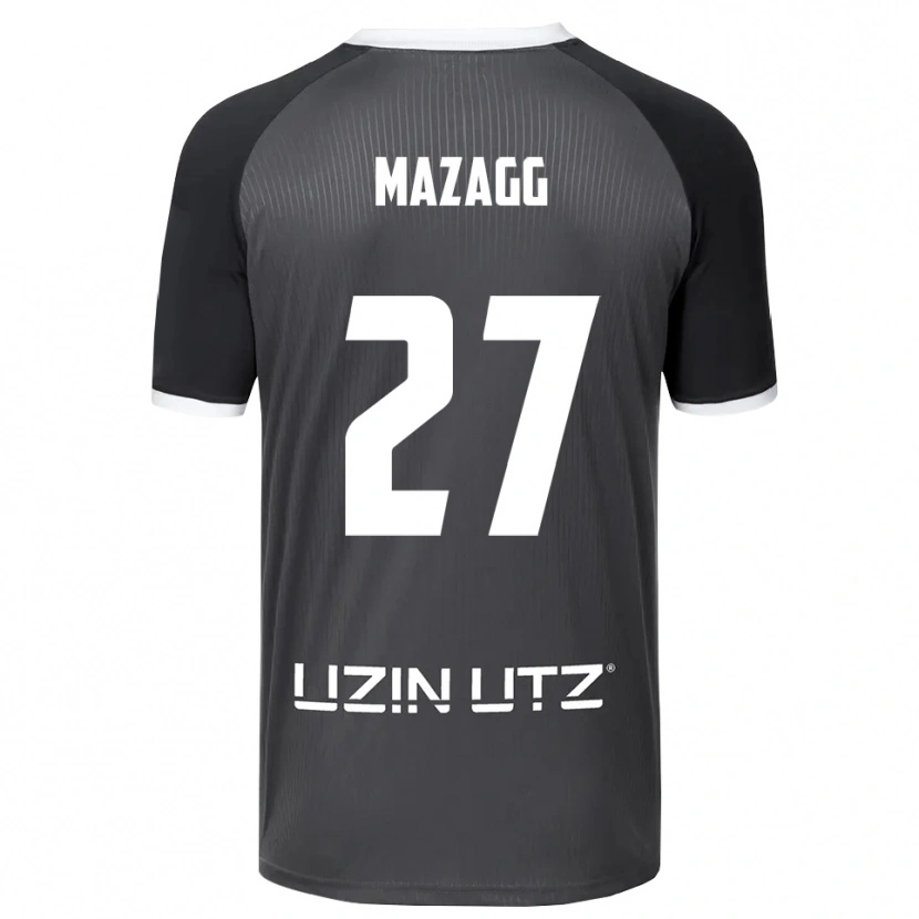 Danxen Herren Lukas Mazagg #27 Grau Weiß Auswärtstrikot Trikot 2025/26 T-Shirt Schweiz