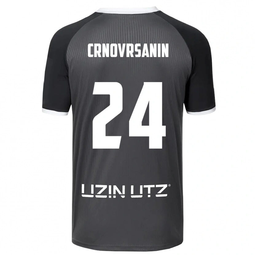 Danxen Herren Sadin Crnovrsanin #24 Grau Weiß Auswärtstrikot Trikot 2025/26 T-Shirt Schweiz