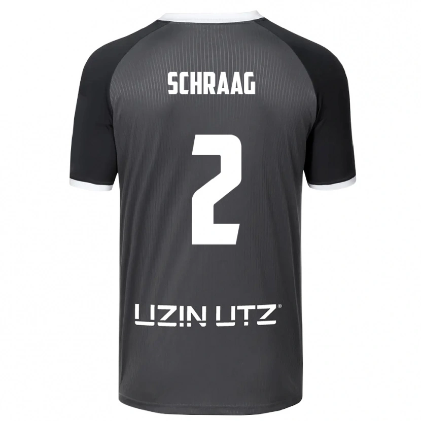Danxen Herren Felix Schraag #2 Grau Weiß Auswärtstrikot Trikot 2025/26 T-Shirt Schweiz