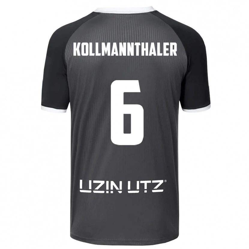 Danxen Herren Elischa Kollmannthaler #6 Grau Weiß Auswärtstrikot Trikot 2025/26 T-Shirt Schweiz
