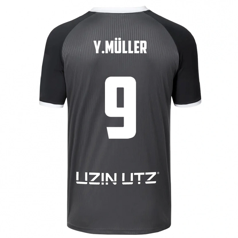 Danxen Herren Yannick Müller #9 Grau Weiß Auswärtstrikot Trikot 2025/26 T-Shirt Schweiz