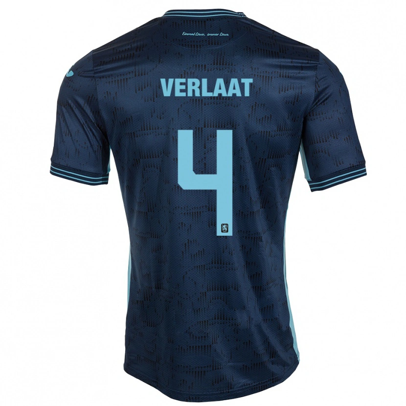 Danxen Herren Jesper Verlaat #4 Königsblau Auswärtstrikot Trikot 2025/26 T-Shirt Schweiz