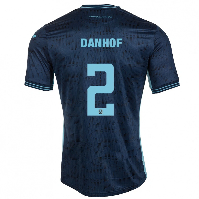 Danxen Herren Tim Danhof #2 Königsblau Auswärtstrikot Trikot 2025/26 T-Shirt Schweiz