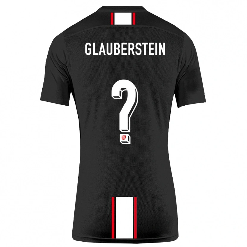 Danxen Herren Jonas Glauberstein #0 Schwarz Weiß Auswärtstrikot Trikot 2025/26 T-Shirt Schweiz