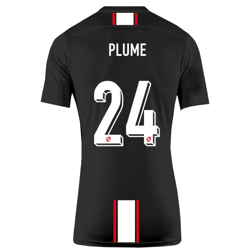 Danxen Herren Noah Plume #24 Schwarz Weiß Auswärtstrikot Trikot 2025/26 T-Shirt Schweiz