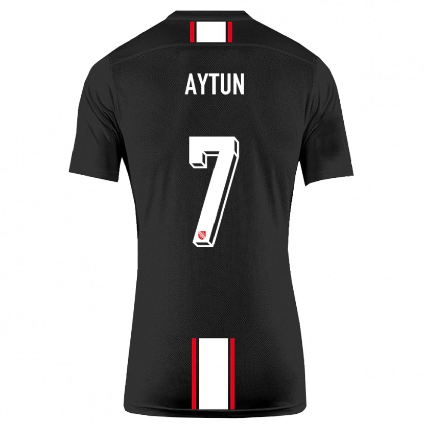 Danxen Herren Emre Aytun #7 Schwarz Weiß Auswärtstrikot Trikot 2025/26 T-Shirt Schweiz