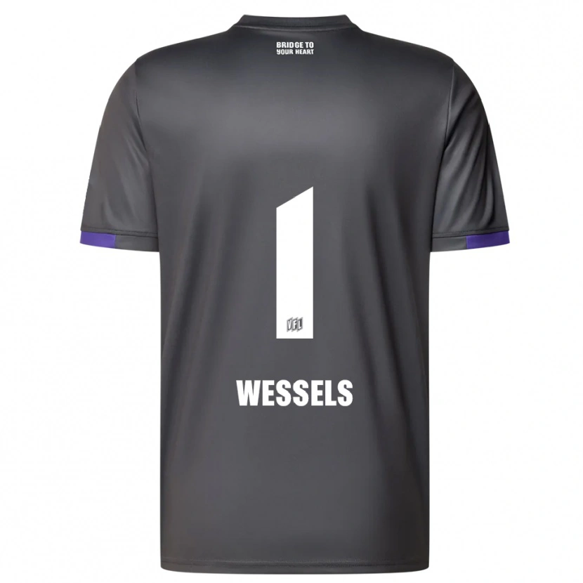 Danxen Herren Felix Wessels #1 Grau Lila Auswärtstrikot Trikot 2025/26 T-Shirt Schweiz