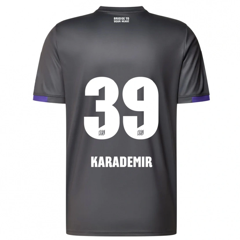Danxen Herren Yiğit Karademir #39 Grau Lila Auswärtstrikot Trikot 2025/26 T-Shirt Schweiz