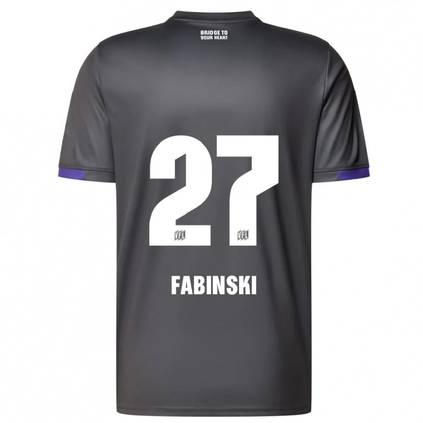 Danxen Herren Robin Fabinski #27 Grau Lila Auswärtstrikot Trikot 2025/26 T-Shirt Schweiz