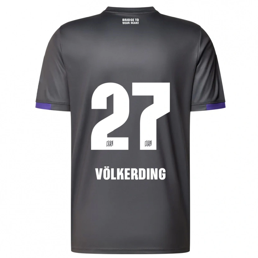 Danxen Herren Jakob Völkerding #27 Grau Lila Auswärtstrikot Trikot 2025/26 T-Shirt Schweiz