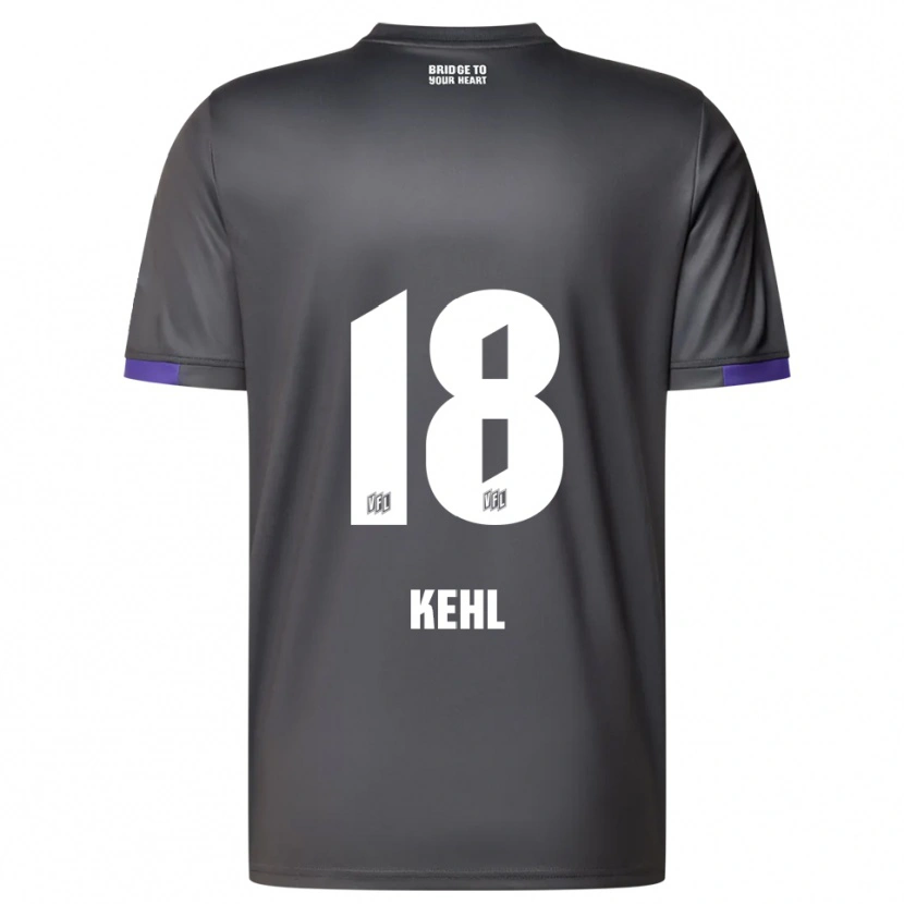 Danxen Herren Lars Kehl #18 Grau Lila Auswärtstrikot Trikot 2025/26 T-Shirt Schweiz