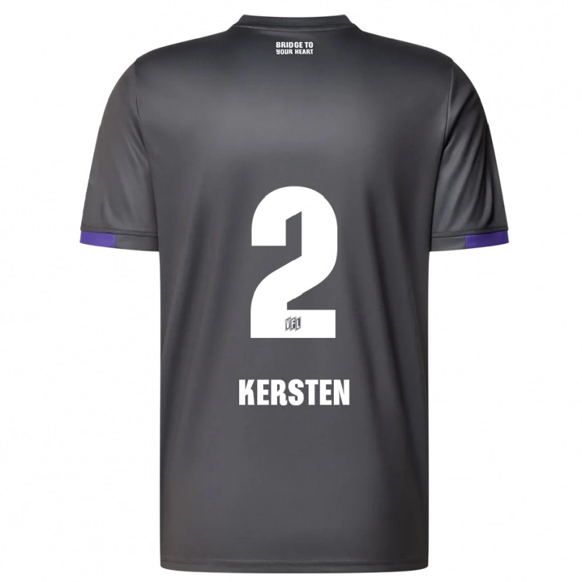 Danxen Herren Phil Kersten #2 Grau Lila Auswärtstrikot Trikot 2025/26 T-Shirt Schweiz