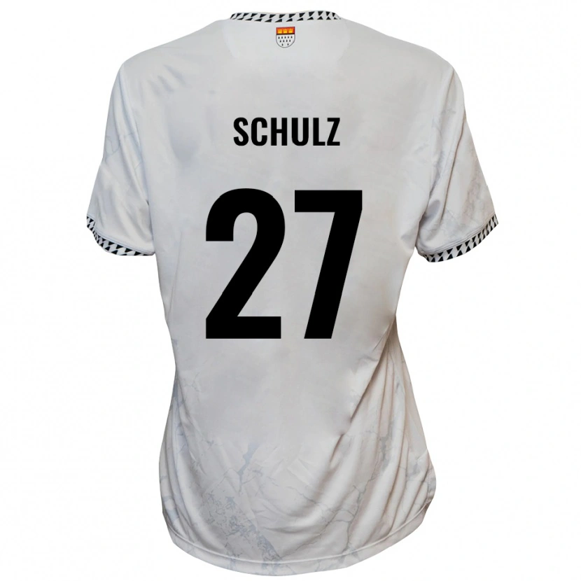 Danxen Herren Arne Schulz #27 Weiß Schwarz Auswärtstrikot Trikot 2025/26 T-Shirt Schweiz