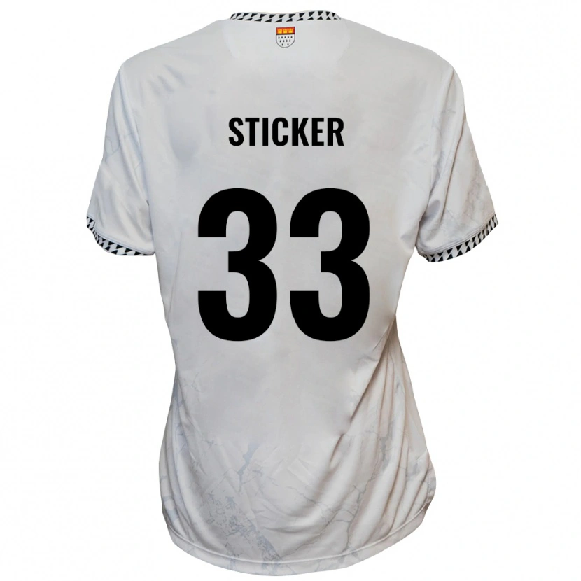 Danxen Herren Jonah Sticker #33 Weiß Schwarz Auswärtstrikot Trikot 2025/26 T-Shirt Schweiz