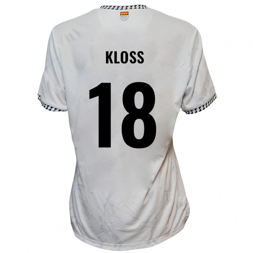 Danxen Herren Tim Kloss #18 Weiß Schwarz Auswärtstrikot Trikot 2025/26 T-Shirt Schweiz