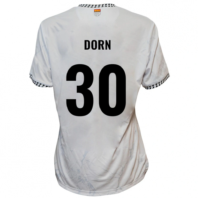 Danxen Herren Leonard Dorn #30 Weiß Schwarz Auswärtstrikot Trikot 2025/26 T-Shirt Schweiz