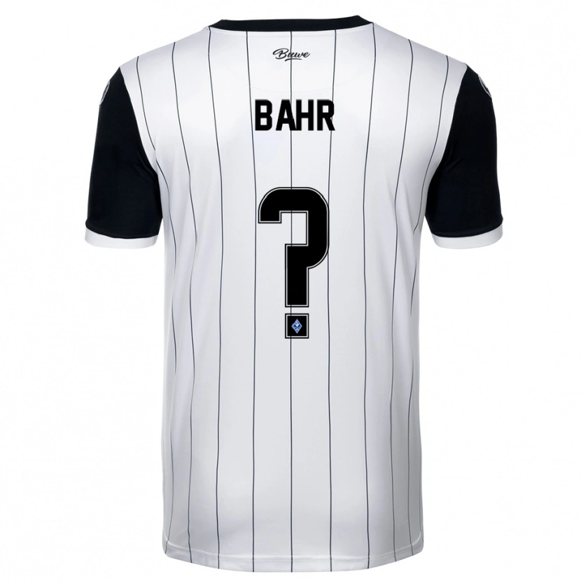 Danxen Herren Moritz Bahr #0 Weiß Schwarz Auswärtstrikot Trikot 2025/26 T-Shirt Schweiz