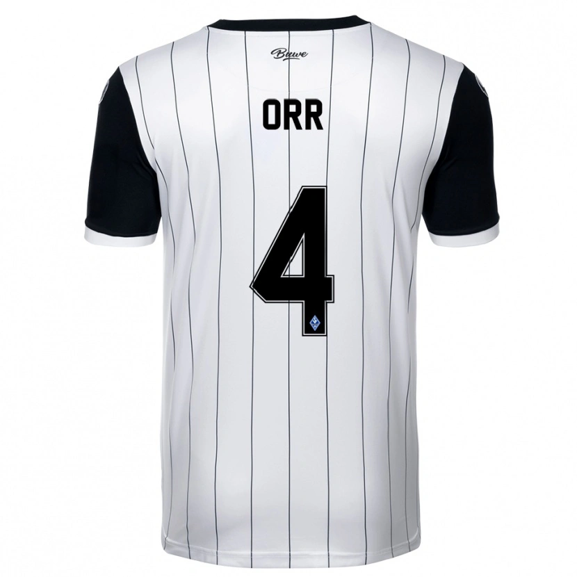 Danxen Herren George Orr #4 Weiß Schwarz Auswärtstrikot Trikot 2025/26 T-Shirt Schweiz