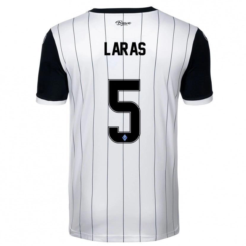Danxen Herren Noah Laras #5 Weiß Schwarz Auswärtstrikot Trikot 2025/26 T-Shirt Schweiz