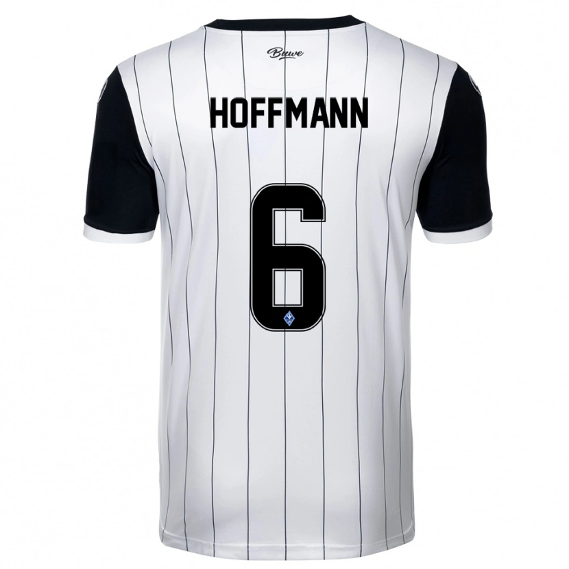 Danxen Herren Niklas Hoffmann #6 Weiß Schwarz Auswärtstrikot Trikot 2025/26 T-Shirt Schweiz