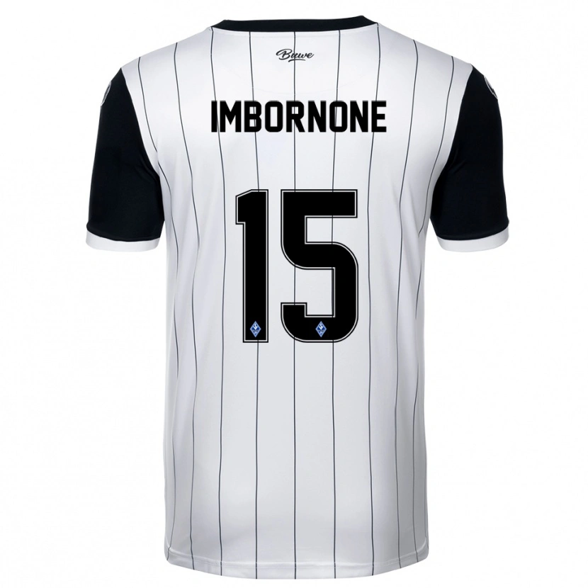 Danxen Herren Fabio Imbornone #15 Weiß Schwarz Auswärtstrikot Trikot 2025/26 T-Shirt Schweiz