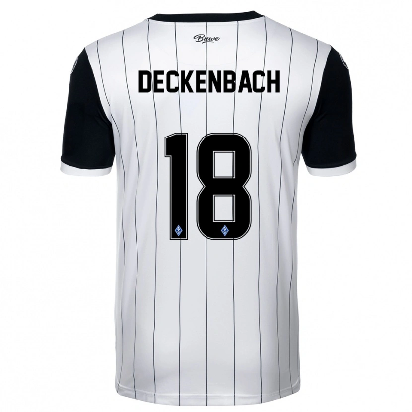 Danxen Herren Elias Deckenbach #18 Weiß Schwarz Auswärtstrikot Trikot 2025/26 T-Shirt Schweiz