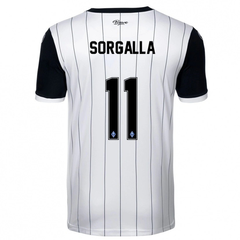 Danxen Herren Tom Sorgalla #11 Weiß Schwarz Auswärtstrikot Trikot 2025/26 T-Shirt Schweiz