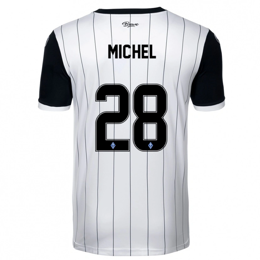 Danxen Herren Diego Michel #28 Weiß Schwarz Auswärtstrikot Trikot 2025/26 T-Shirt Schweiz