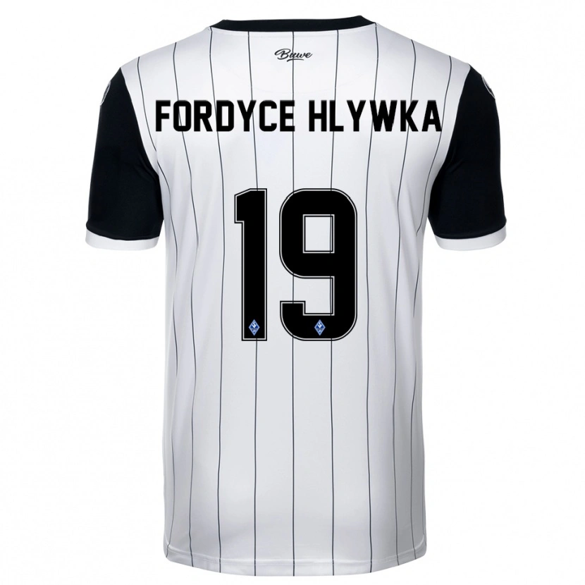 Danxen Herren Roen Fordyce Hlywka #19 Weiß Schwarz Auswärtstrikot Trikot 2025/26 T-Shirt Schweiz