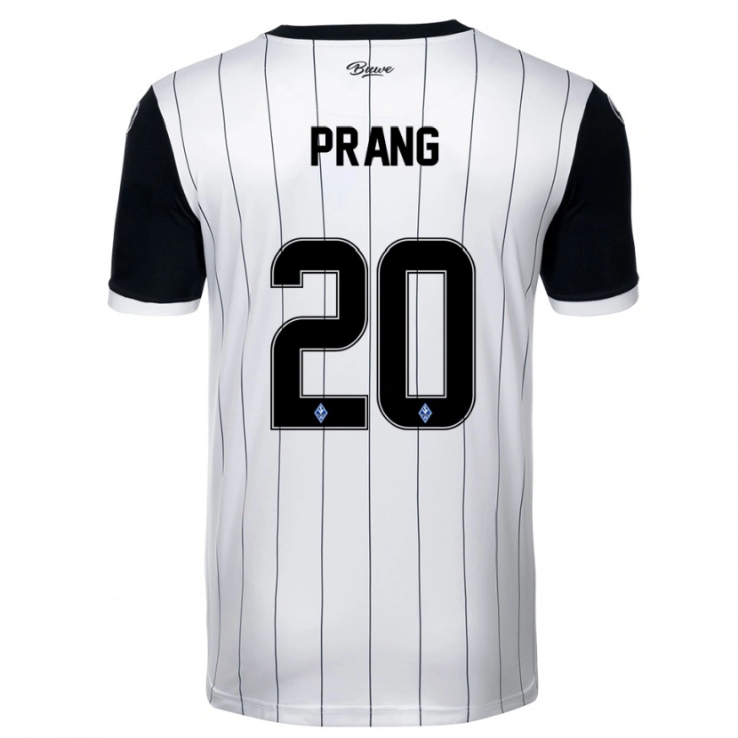 Danxen Herren Ebbe Prang #20 Weiß Schwarz Auswärtstrikot Trikot 2025/26 T-Shirt Schweiz