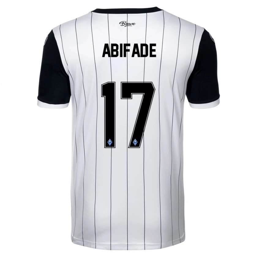 Danxen Herren Samuel Abifade #17 Weiß Schwarz Auswärtstrikot Trikot 2025/26 T-Shirt Schweiz