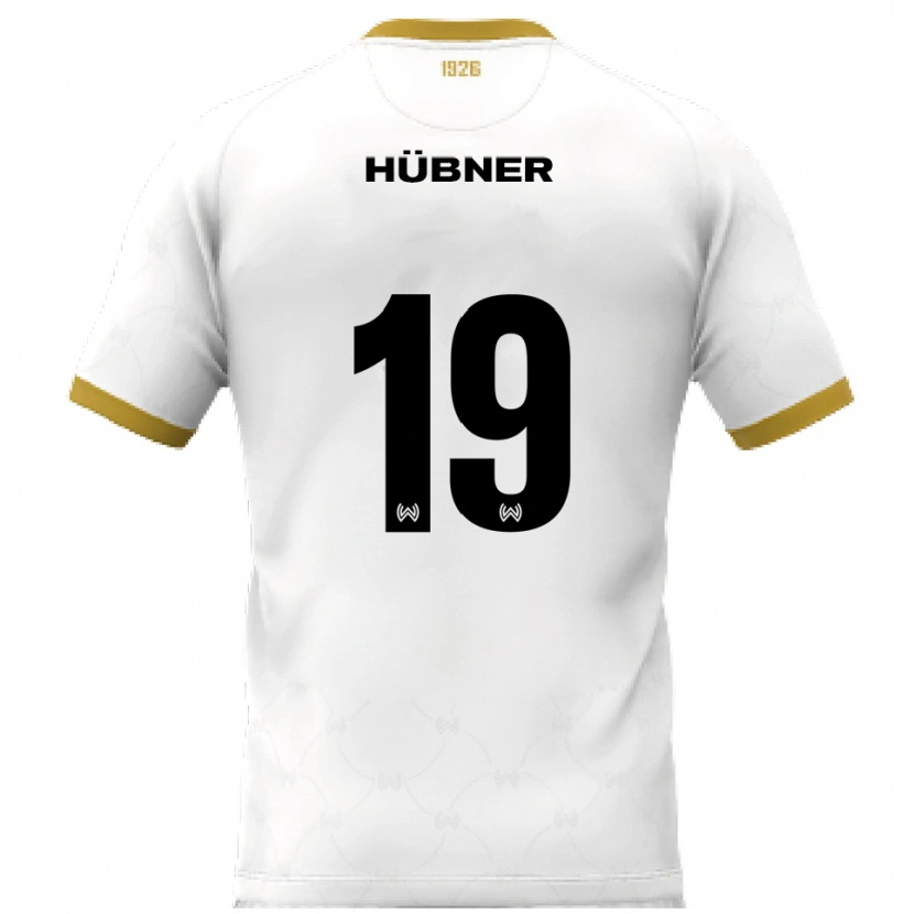Danxen Herren Florian Hübner #19 Weiß Gold Auswärtstrikot Trikot 2025/26 T-Shirt Schweiz