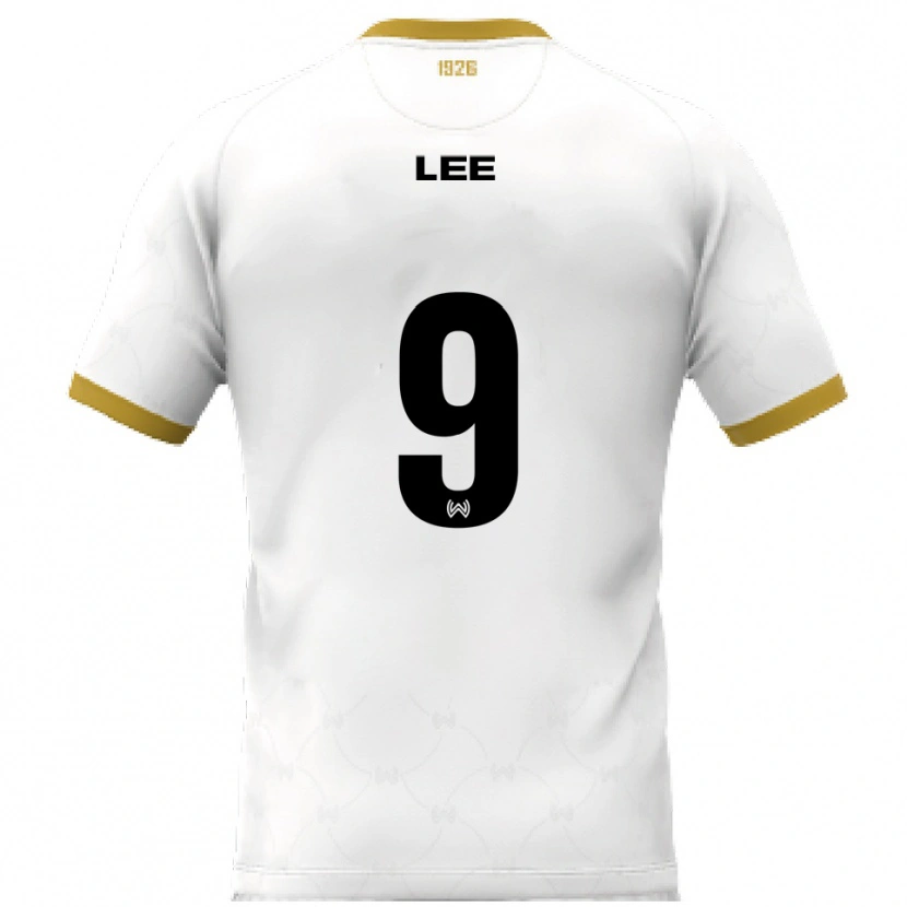 Danxen Herren Seong-Hyun Lee #9 Weiß Gold Auswärtstrikot Trikot 2025/26 T-Shirt Schweiz